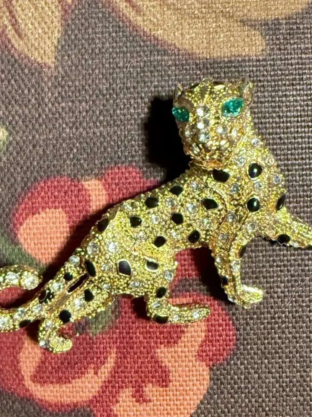 Free People Gold Leopard Brooch